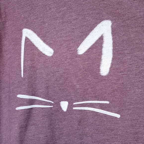 Next Level Apparal | Heathered Purple Cat Tee - Picture 3 of 6